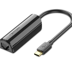 Vention USB-C to 100m Ethernet Adapter 0.5m (Black)